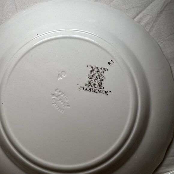 Set Of 8 Vtg Copeland Spode Florence England 6” Bread and Butter Plates - Picture 5 of 6